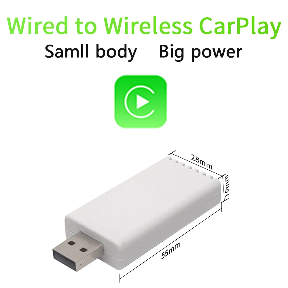 Wired на беспроводной адаптер Carplay для OEM Car Stereo с USB Plug и Play Smart Link Phone автоматическое подключение к Carplay