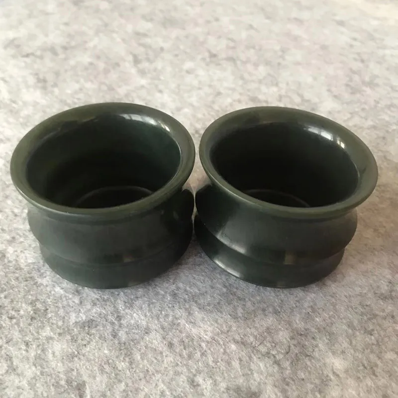 Natural Hetian Hetian Jade Jade Tea Set Health Bambu Chá Set Jade Chá Copo Fine Jade Jóias Presente Para Família Amigos Colegas