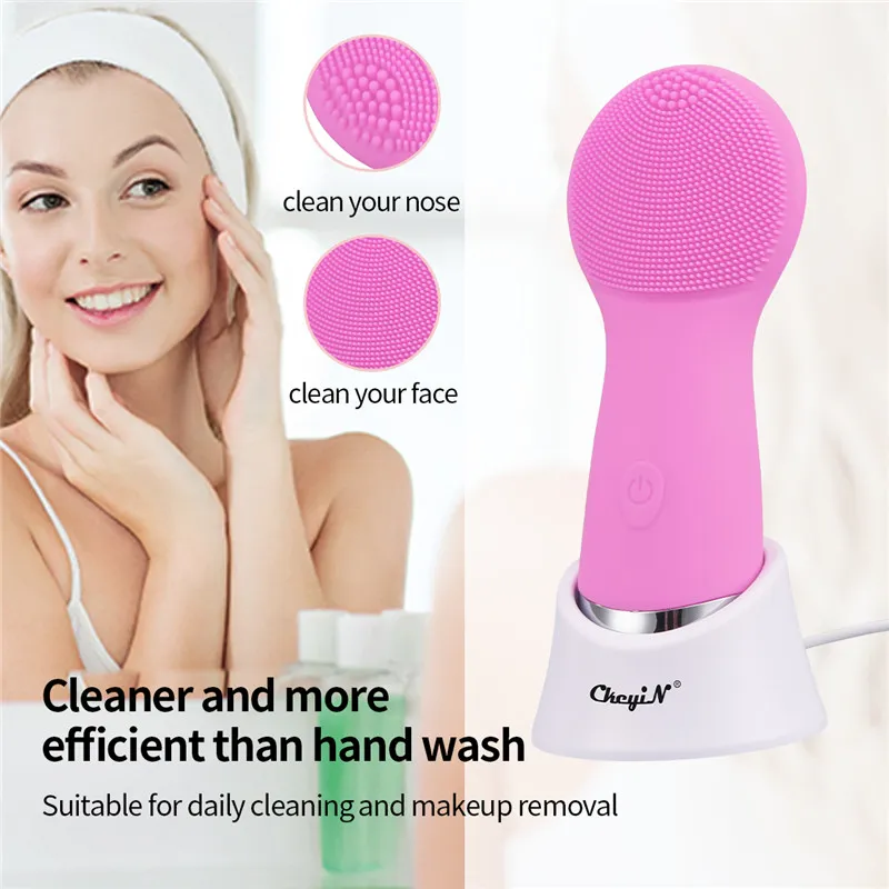 Electric Facial Brush Waterproof Cleaning Hine Face Eye Massager Beauty Skin Care Tools Powered Deep Cleansing Devices