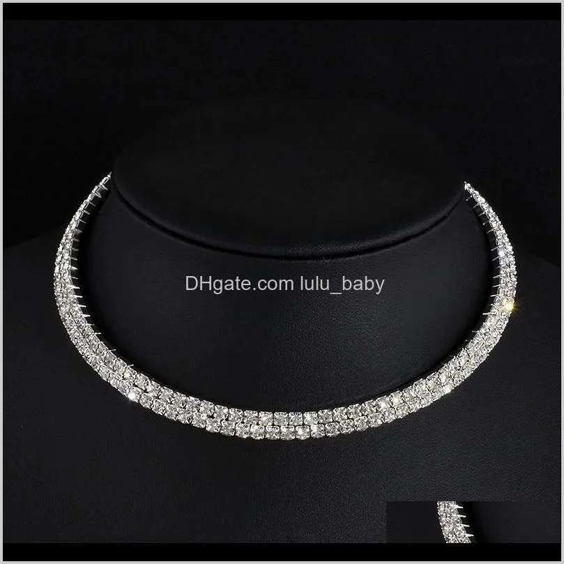 rhinestone choker necklaces torques collar women statement jewelry girl imitation pearls necklace 5 styles