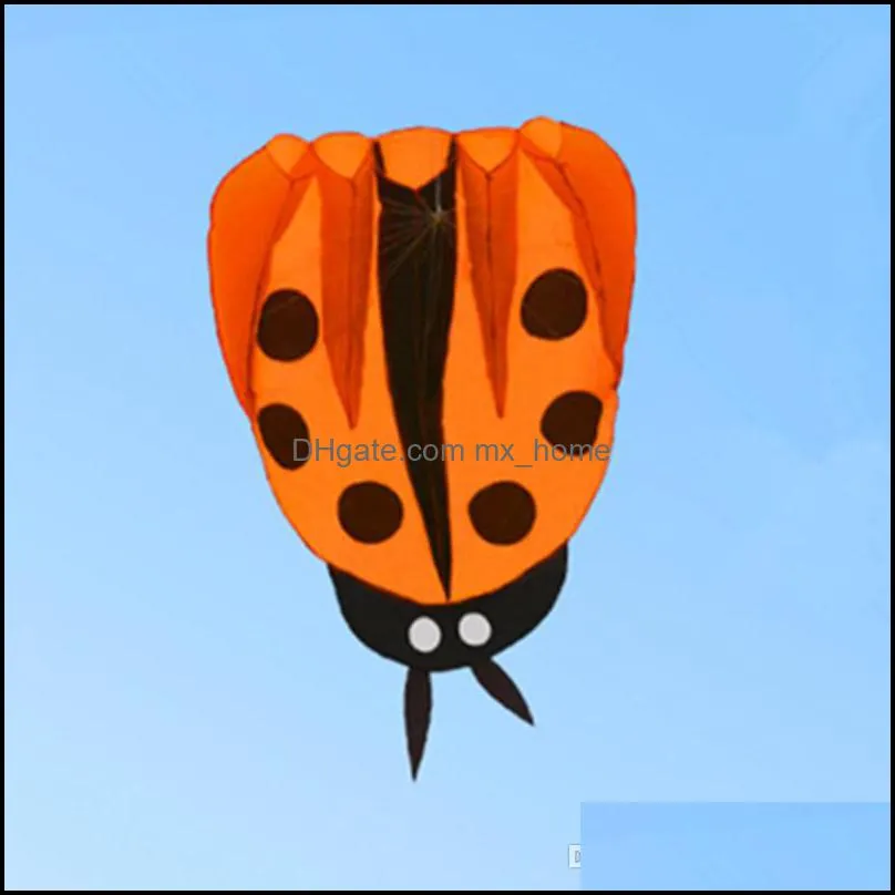 High Quality Kite 170*140cm 3D Ladybug Kite Soft Frameless Kites Single Line Kite Children Adults Outdoor Toys