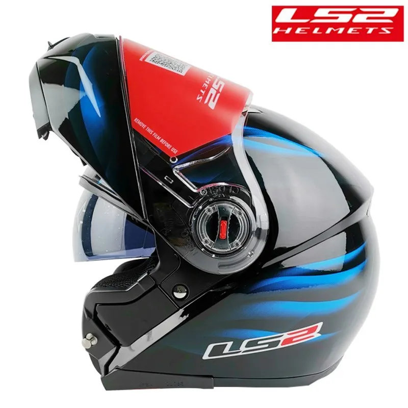 100 % Original LS2 FF370 Flip Up Motorrad Mann Modular Dual Visor Capacete ls2 Helm Casco Moto ECE casque moto