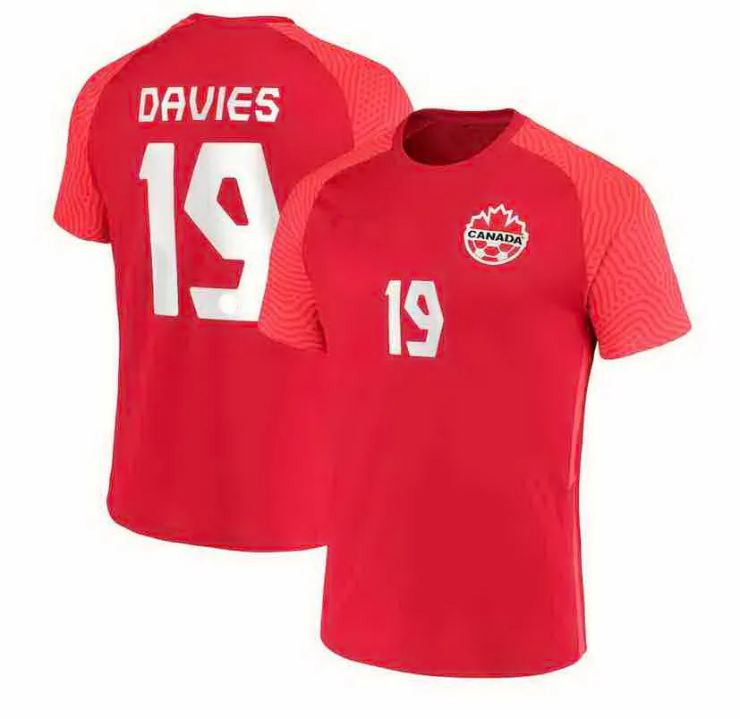 قمصان كرة القدم قمصان كرة القدم 2022 كندا ديفيز 19 لارين 17 مخصصة التايلاندية عالية الجودة جيرسي لكرة القدم HOILETT 10 CAVALLINI 11 DAVID 20 KAYE 14 LARYEA 22