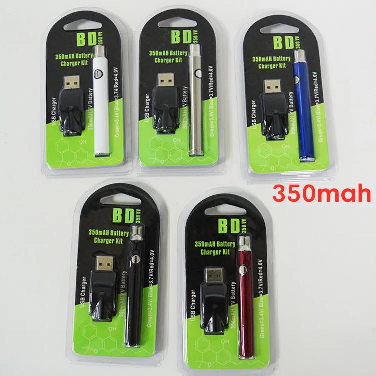 510 Thread Battery Vertex 350mah Vape Battery 3.4V 3.7V 4.0V Adjustable