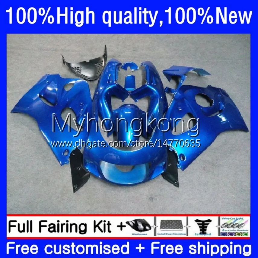 Carénages Pour SUZUKI SRAD GSXR 750 600 CC GSX-R750 600CC 750CC 96-00 Carrosserie 16No.11 GSX-R600 GSXR600 96 97 98 99 00 Brillant bleu chaud GSXR750 1996 1997 1998 1999 2000 Bodys Kit