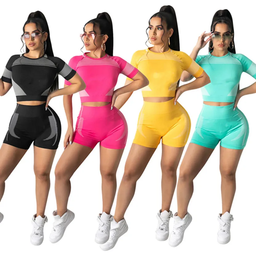 Plus Size Womens Black Jogger Tracksuit Set Short Sleeve Gym Shirts Women  And Shorts Pants For Summer Sportswear 2XL From Sell_clothing, $18.3