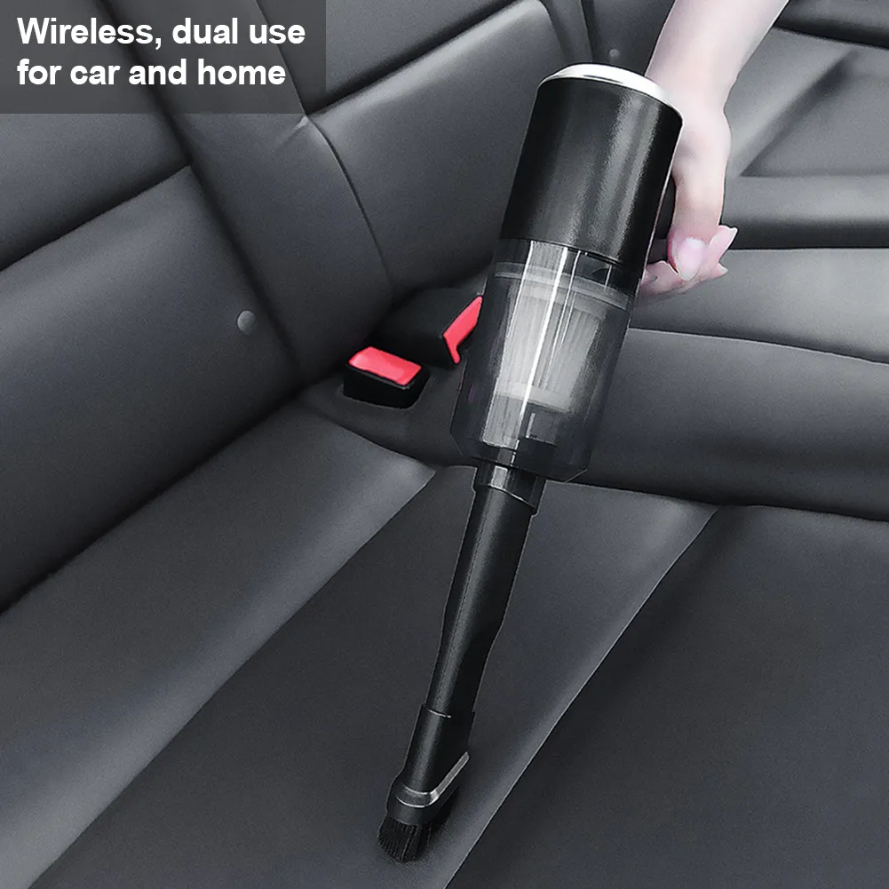 120W Car Mini Vacuum Cleaner Small Hand-held Vacuum USB Rechargeable Easy to Clean Desktop Keyboard Drawer Car Interior Dust