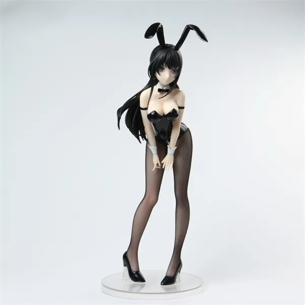Anime Sexy Girls Figur Sakurajima Mai Bunny Ver. Bemalte PVC-Actionfigur im Maßstab 1:4, Sammlungsmodell, Spielzeug für Erwachsene, Puppe, Geschenk, 40 cm, R0327
