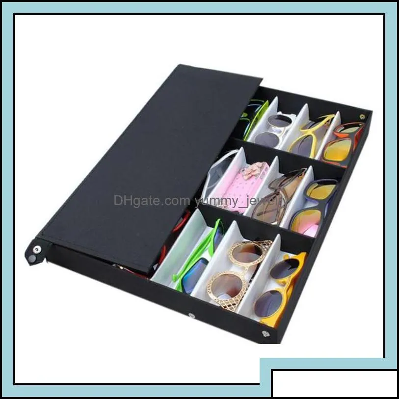 Other Jewelry Packaging & Display Fashion Sunglass Glasses Optical Frames Tray Bk Price Durable Storage Case Box For Eyeglass 18Pcs Drop