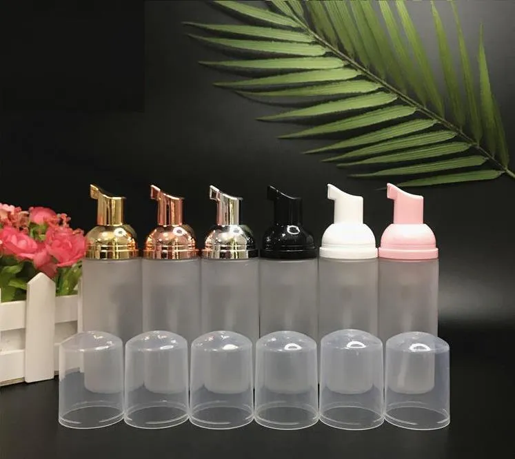 Plastic Foaming Bottles 60ml Foam Pump Dispenser Empty Refillable Travel Bottle for Hand Shampoo Cleaning Airport Outdoor Supplies SN5398