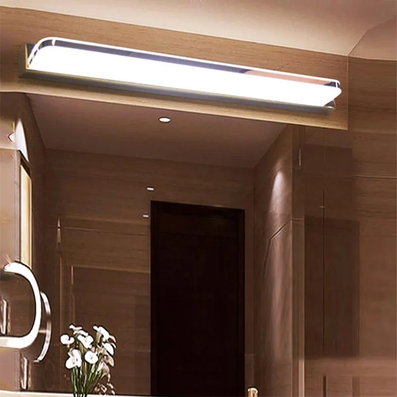 Lampes murales salle de bains lampe nordique miroir avant lumière LED 110V 220V minimaliste pour la décoration de la maison Loft luminaire intérieur