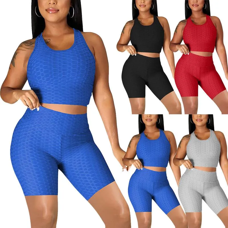 Ensemble de Sport pour Femmes Ensemble Taille Haute Ensemble d'entraînement  de Gymnastique Tenue de Sport pour Femme à Manches Longues Haut Court +