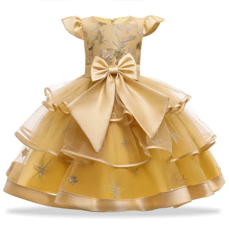 Lace Gold Flower Girl Dresses Amazon Girls Yellow Tutu Dress