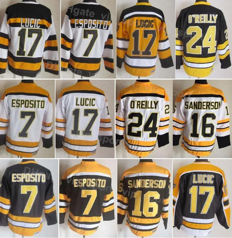Vintage Ice Hockey Jerseys Stitched Retro Derek Sanderson 16