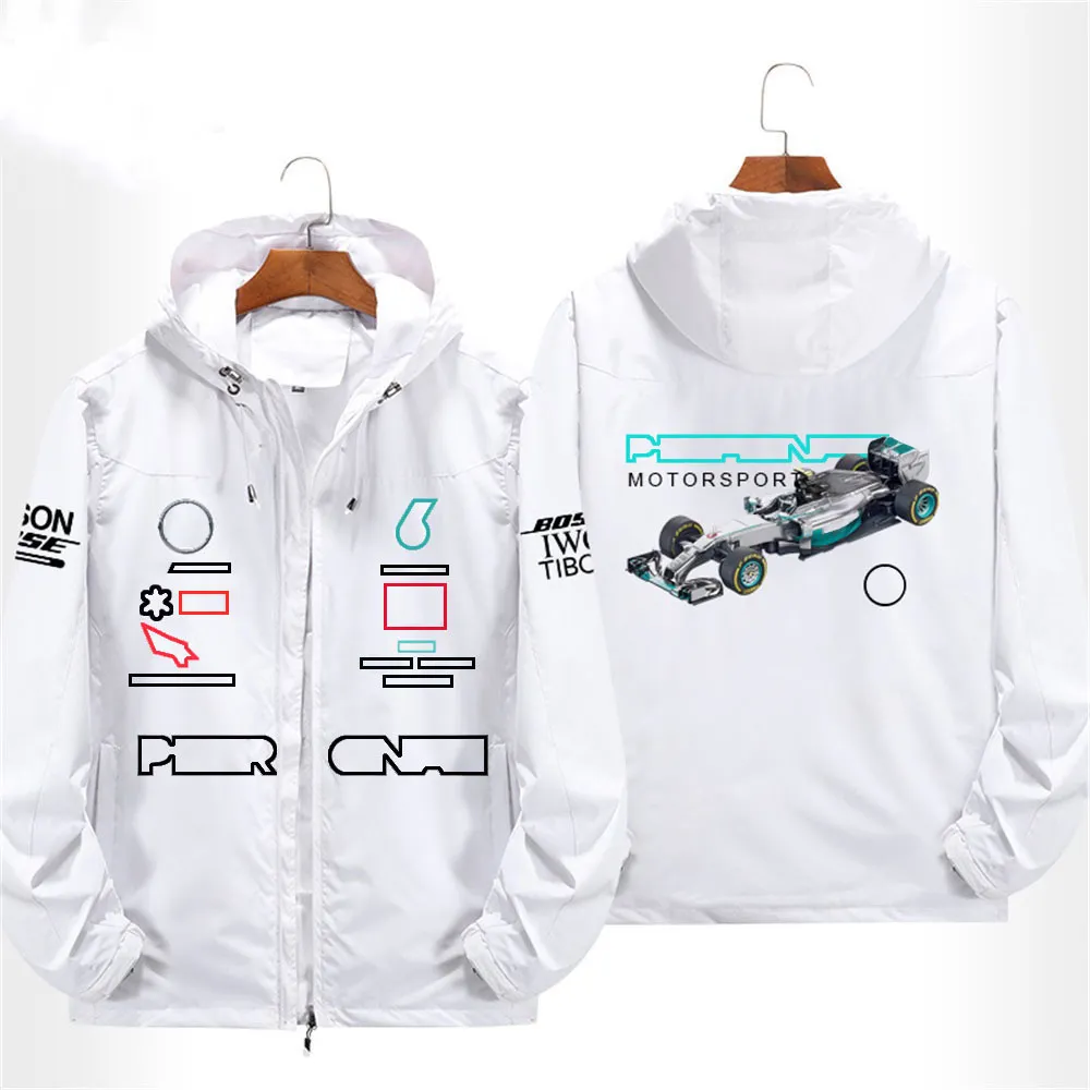 f1 racing formula one team cerniera logo personalizzabile giacca cappotto abbigliamento da uomo