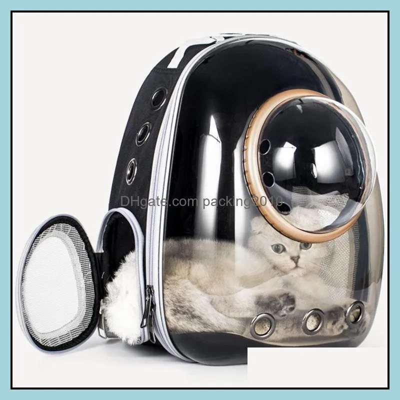 シートエルズはホームガーデンテップ品質の宇宙飛行士スペース通気性カーバイクウィンドウバブルキャットドッグトラベルキャリーバッグ透明ペットキャリー
