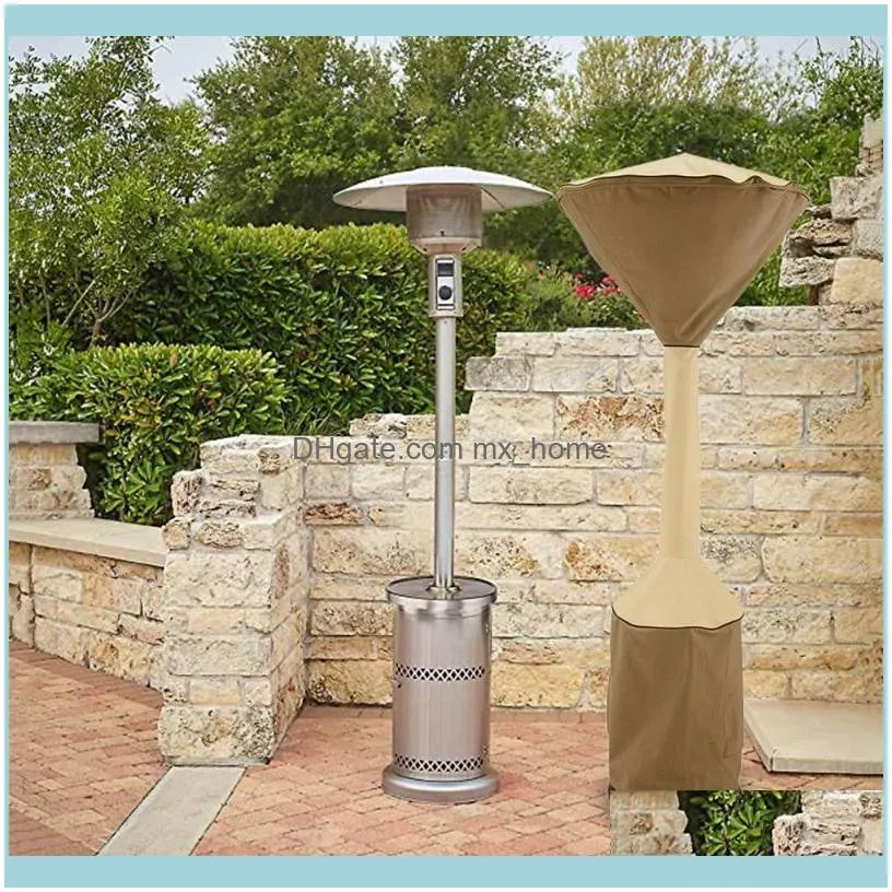 241cm Garden Protect Cover Heavy Duty Waterproof Patio Heater Dirt Zippered Design Oxford Fabric Material Protector Shade