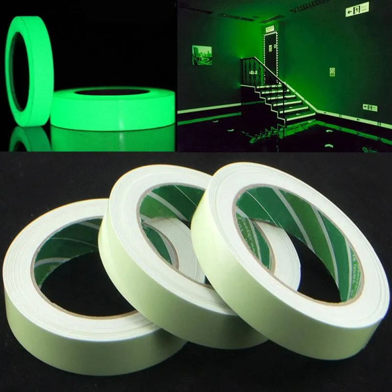 Party Decoration 5m 3m Luminous Self-adhesive Tape Sticker Poluminescent Glow In The Dark DIY Wall Fluorescent Safety Emergency Stairs Line