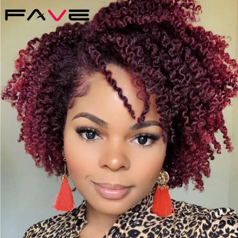 Syntetyczne peruki fave krótkie kręcone splot włosów peruka luźne puszyste faliste duże curl afro naturalne szuka czarnych białych kobiet