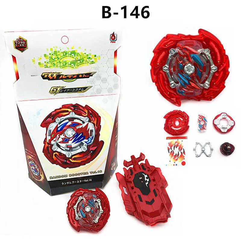 Burst B-146 Spinning Top Random Booster Vol.16 Bays Bable with Launcher Juguetes Metal Fusion Gyroscope Toys for Children Gifts X0528