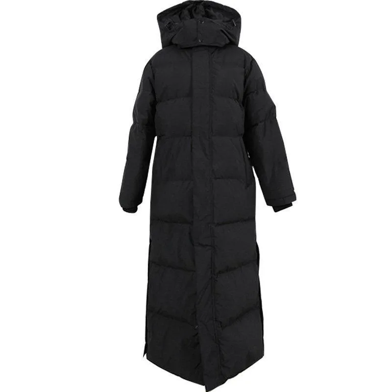 Parka kappa extra maxi lång vinterjacka kvinnor huva stora plus size kvinnlig dam vindbrytare överrockar outkläder kläder