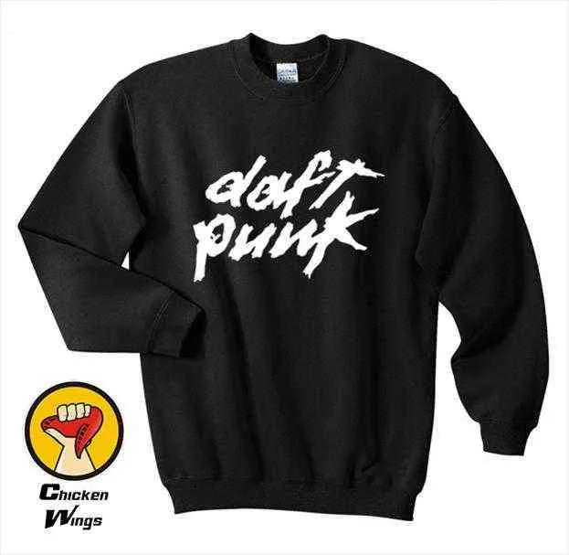 DAFT PUNK Stampato Felpa Felpa Cool Electronic House Music Alive Dance DJ Felpe Felpe Crewneck Unisex Altri colori A207