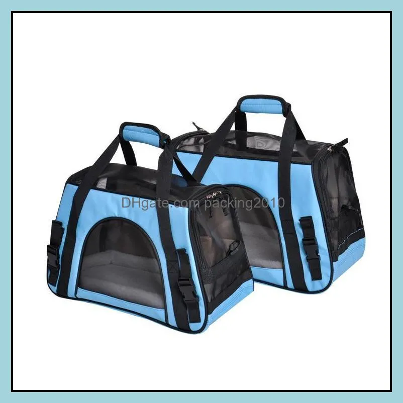 Medium:Hand-carrying Travel Bag Pet Out Carrying Dog Cat Teddy Breathable Cage Box Car Seat Covers
