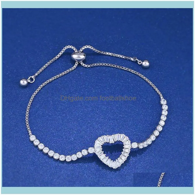 Designers New style bracelet:Korean love crystal bracelet with diamond, versatile Bridal Silver Plated Bracelet bra22