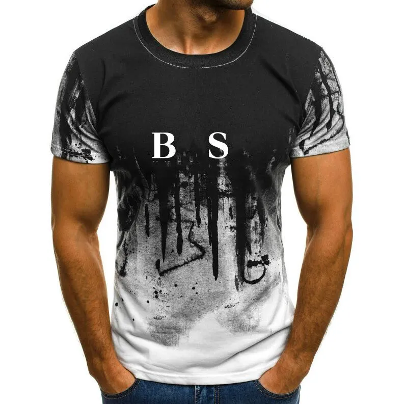 Moda Erkek T Gömlek Yaz Kısa Kollu Üst Avrupa Amerikan 3D Baskı T-shirt Erkekler Kadınlar Çiftler Yüksek Kaliteli Rahat Giysiler Büyük Boy S-5XL