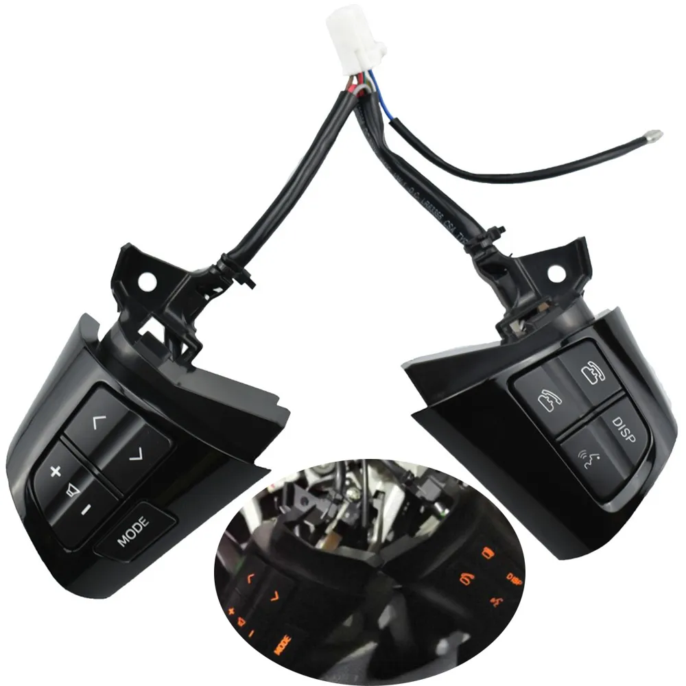 Interruptor de botão de controle de volante para Toyota Corolla 2010 2012 2012 2014 84250-02230 piano preto
