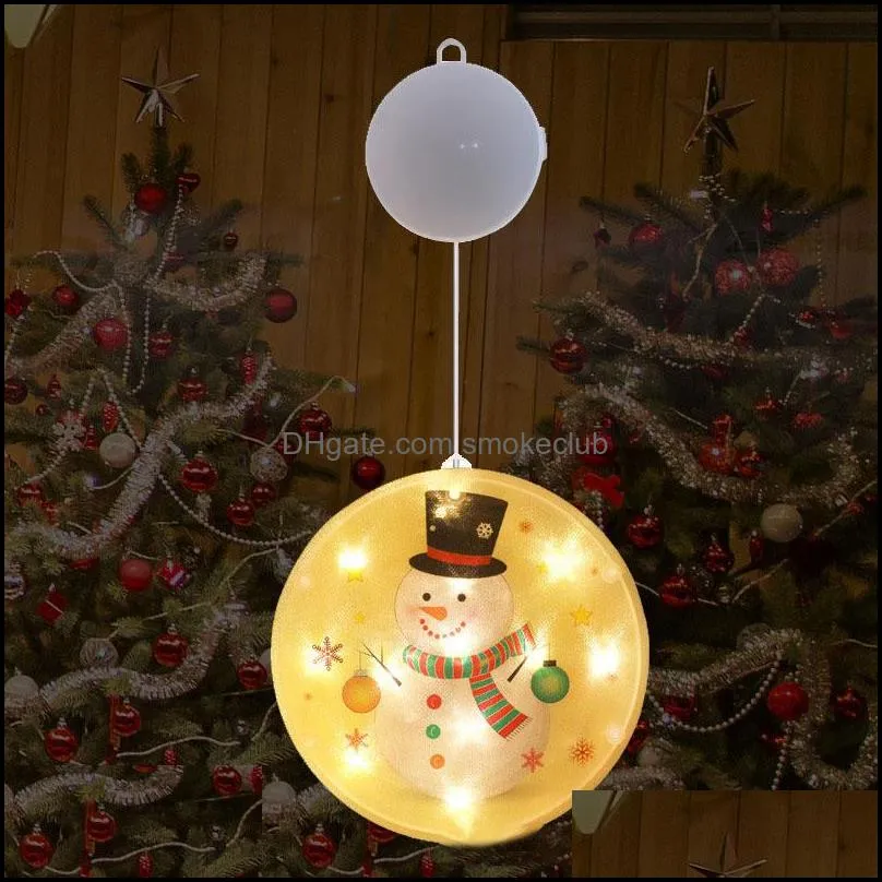 Christmas Ornament Luminescent pendant lamp battery pendant window decoration store activity decoration supplies pendant accessories
