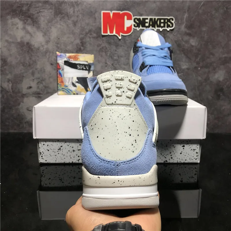 TOP Quality Jumpman 4 4s Men Women Basketball Shoes University Blue Sail  Metallic Purple Cement Alternate Motorsport Brat Breds Mens Sport Trainer Sneaker