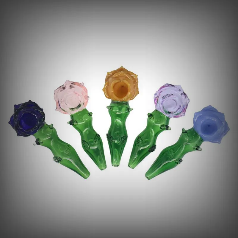 Cool Flowers Pyrex Pipes En Verre Épais À La Main Herbe Sèche Tabac Bong Pipe À Main Plates-formes Pétrolières Conception Innovante De Luxe Décoration Fumeur Titulaire DHL Gratuit