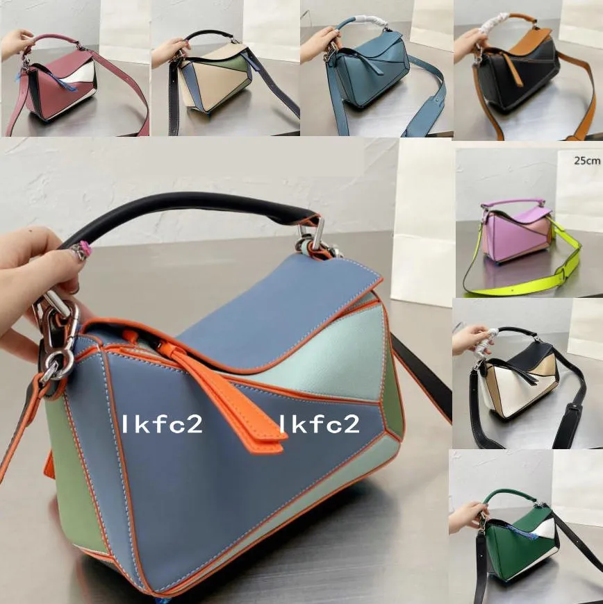 Women Luxury Patchwork Crossbody Geometric Handbags Shoulder Bags Fashion Contrast Color Cross Body Small size Lady Totes Purses Top quality