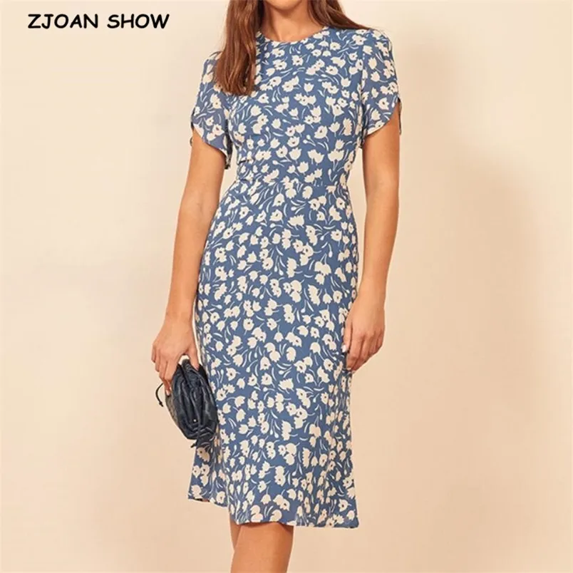 Chiffon Short Sleeve Hit Color Knee Length Round Neck Vacation Dresses Chiffon Short Sleeve Hit Color Knee Length Round Neck Vacation Dresses