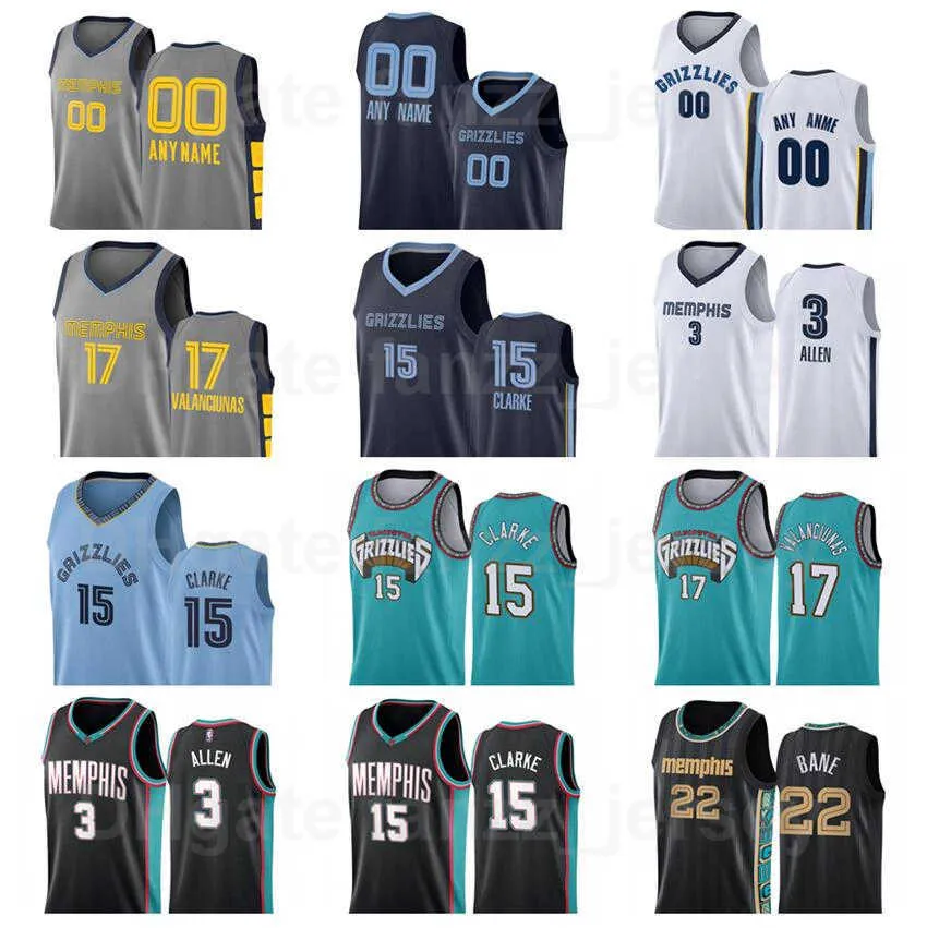 스크린 인쇄 농구 Deanthony Melton Jersey 0 Brandon Clarke 15 Desmond Bane 22 Gorgui Dieng 5 Tyus Jones 21 팀 남성 여성 키즈