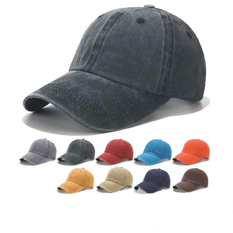 إضفارات مصممين الأزياء بيسبول كاب الكلاسيكية بلون الرجال والنساء القبعات عالية الجودة القطن دلو قبعة عشاق قابل للتعديل حجم 9 ألوان