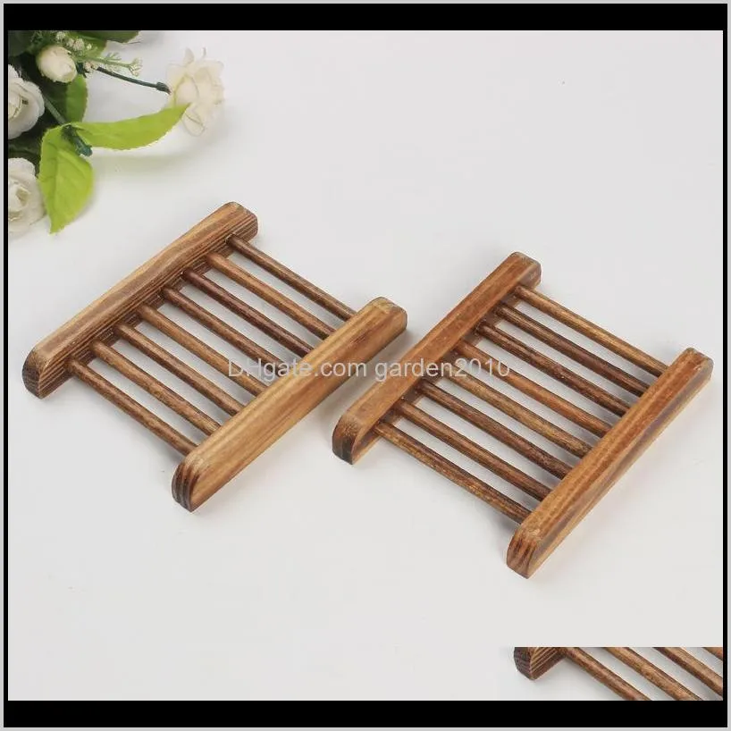 wood soap dish wooden soap tray holder soap rack plate container for bathroom shipping wen6754