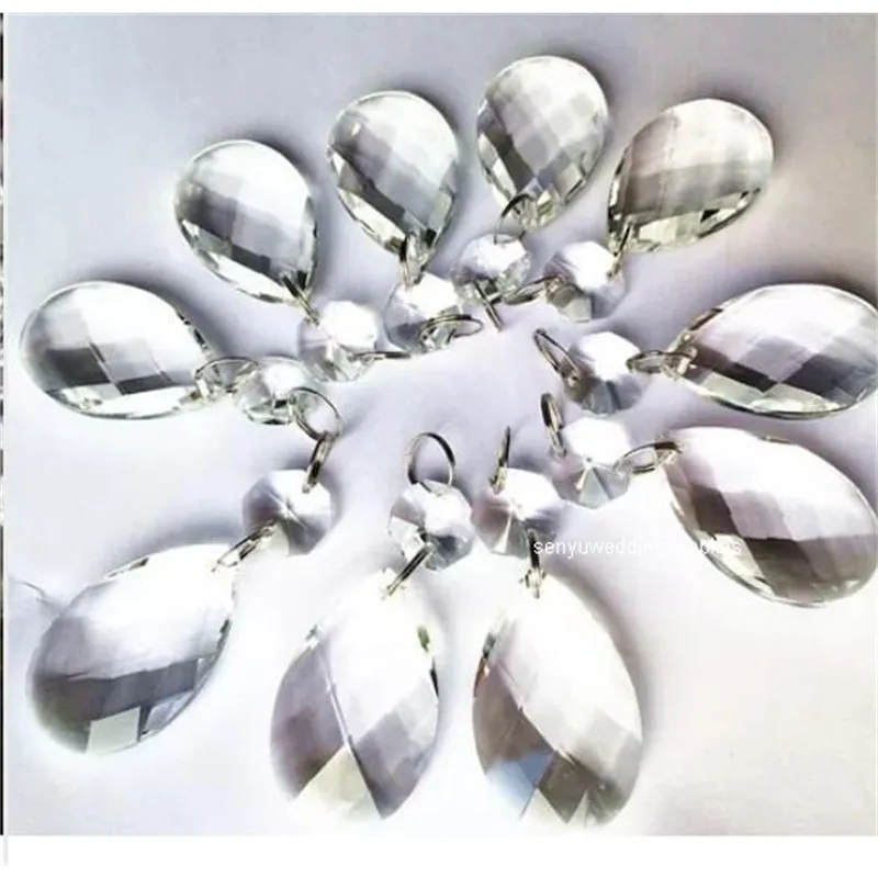 Décoration suspendue de fête de mariage bon marché, perles de pendentif en acrylique transparent, vente en gros, senyu2031 210408