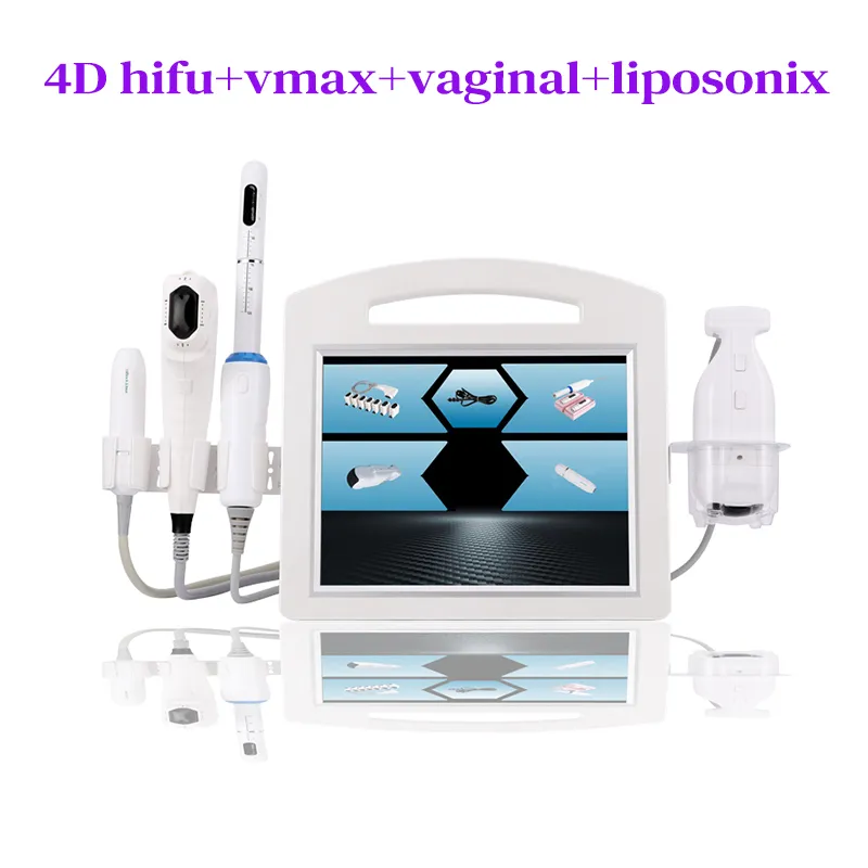 4D Hifu Vaginal Tightening Vmax-Hifu Liposonix Macchina dimagrante Ultrasuoni focalizzati ad alta intensità Rimozione delle rughe del viso