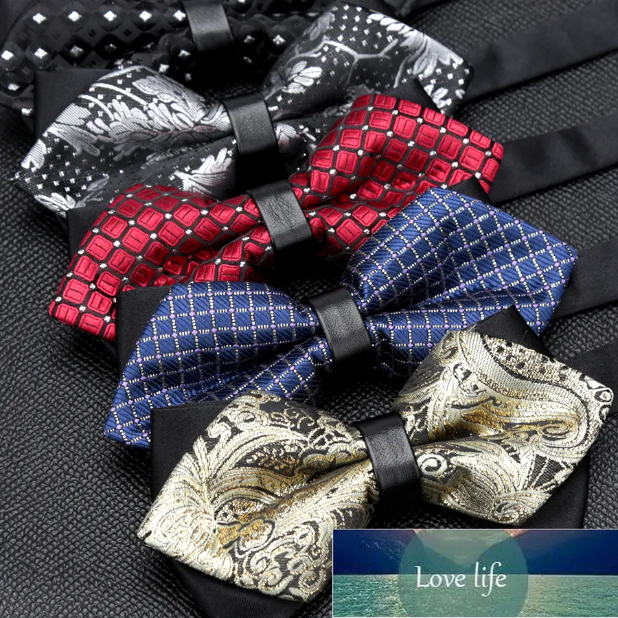 Mens Bowtie Quality Sale Necktie Fashion Formal Luxury Wedding Butterfly Cravat Ties for Men Shirt Business Gifts Accessories