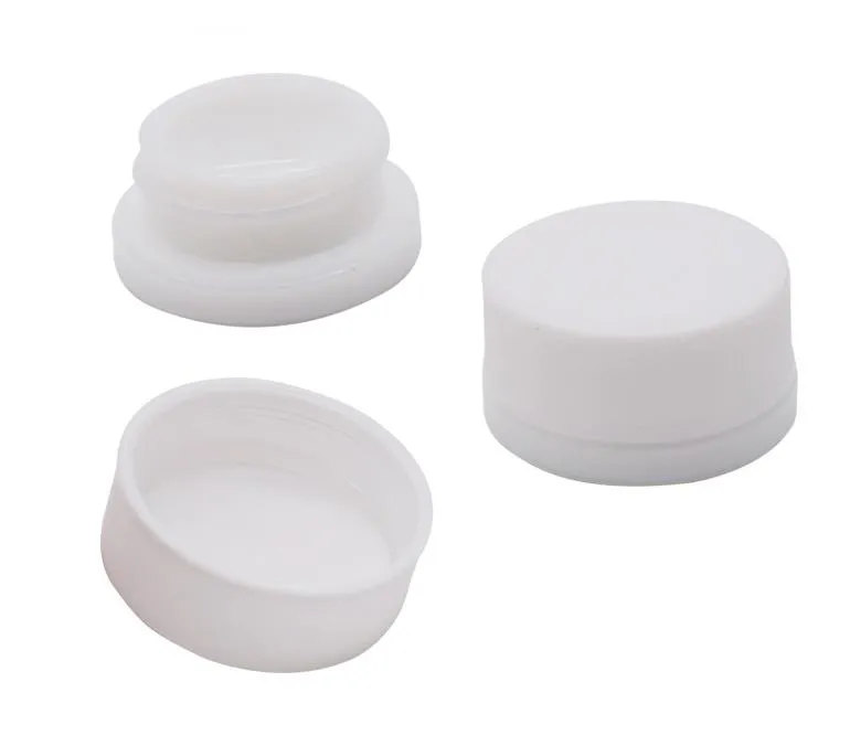 White 5ml CR Glass Jars Bottle with Child Resistance Cap for Thick oil Wax Dry Herb Concentrate Container Jar SN2582