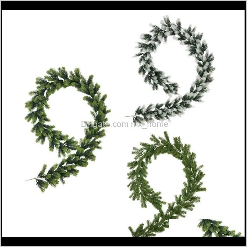 pcs artificial pine leaf vine, wedding backdrop arch wall decor, fake hanging plant ivy for table festival party decor decorative flowers