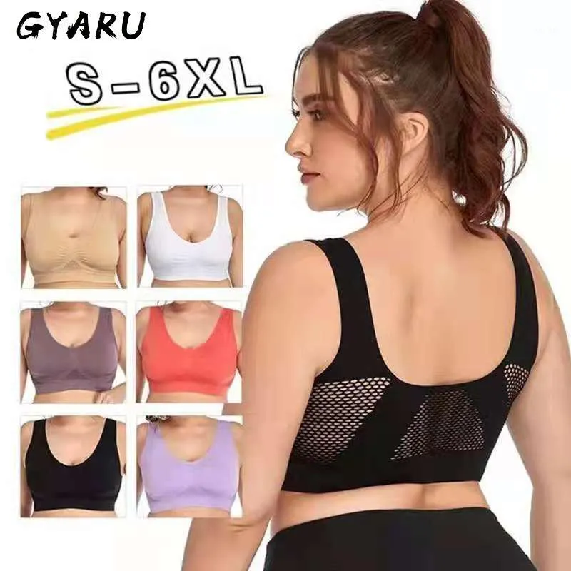 GYARU Womens Breathable Hollow Out Padded Athletic Bras Top S 2XL XXXL Plus  Size For Gym, Running, And Fitness From Mucho, $9.19
