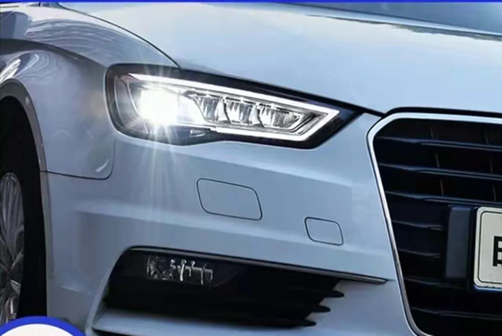 Ein Set Kopf Lichter Auto Beleuchtung Zubehör für Audi A3 S3 LED Scheinwerfer 2013-2016 Scheinwerfer DRL Scheinwerfer Front Lampe