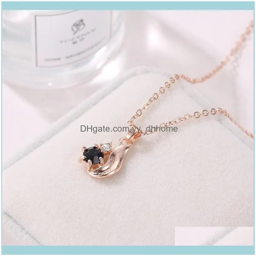 Earrings & Necklace Obsidian Water Drop Pendant Necklaces Jewelry Set Exquisite Earring Rings For Women Wedding Party Engagement