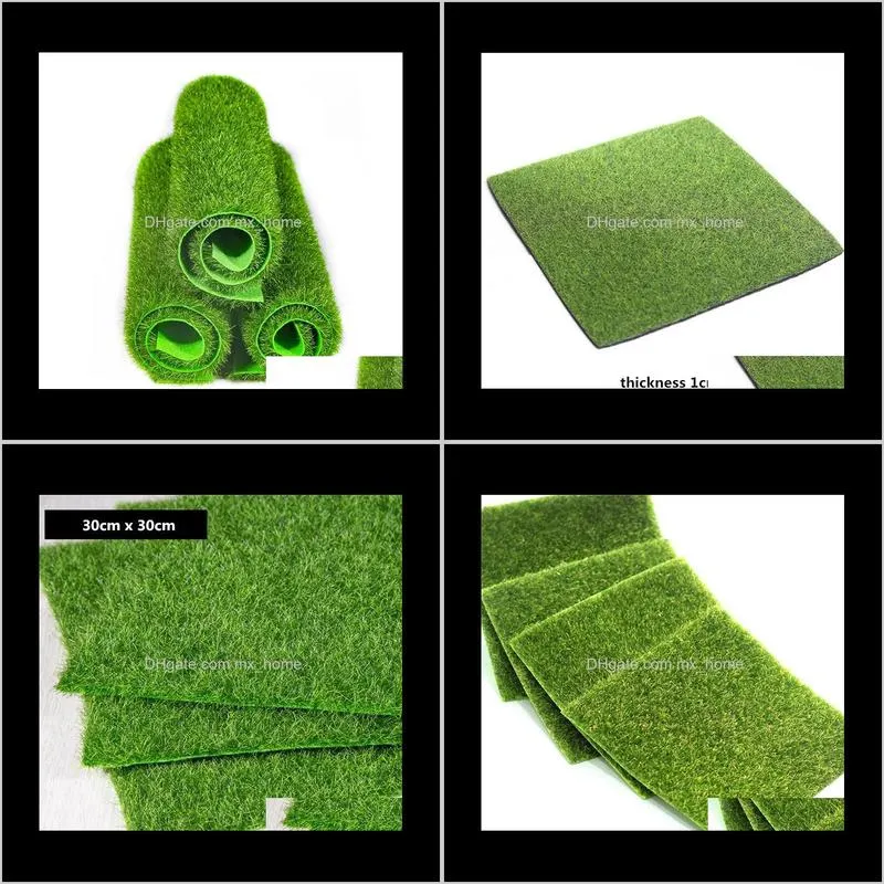 100pcs simulation moss turf lawn green plant diy artificial grass board wedding mini garden micro landscape decor accessories decorative