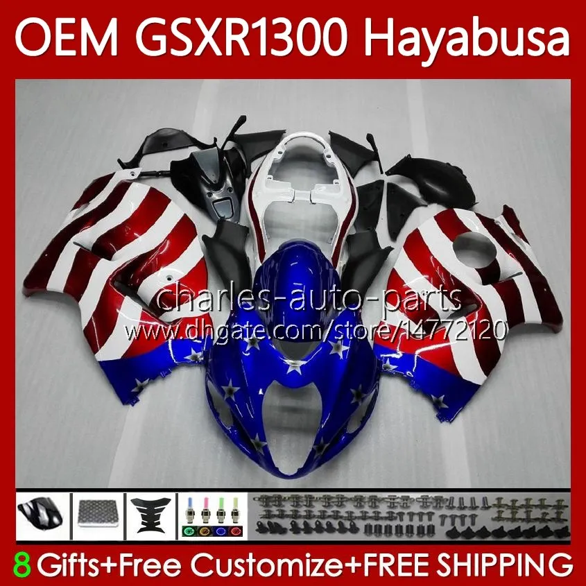 USA FLAG Injection For SUZUKI Hayabusa Body GSXR-1300 GSXR 1300 CC 08-19 77No.155 1300CC GSXR1300 08 2008 2009 2010 2011 2012 2013 GSX R1300 14 15 16 17 18 19 Fairings