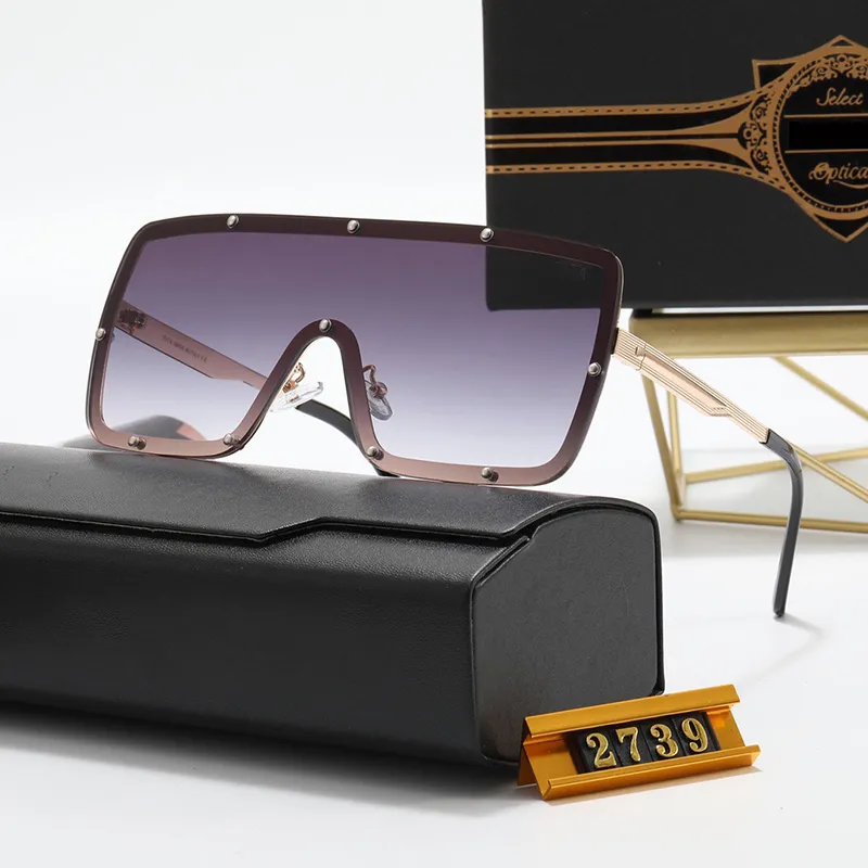 Nuevas gafas de sol de moda Gafas de sol de diseño para hombres Gafas de lente de una pieza