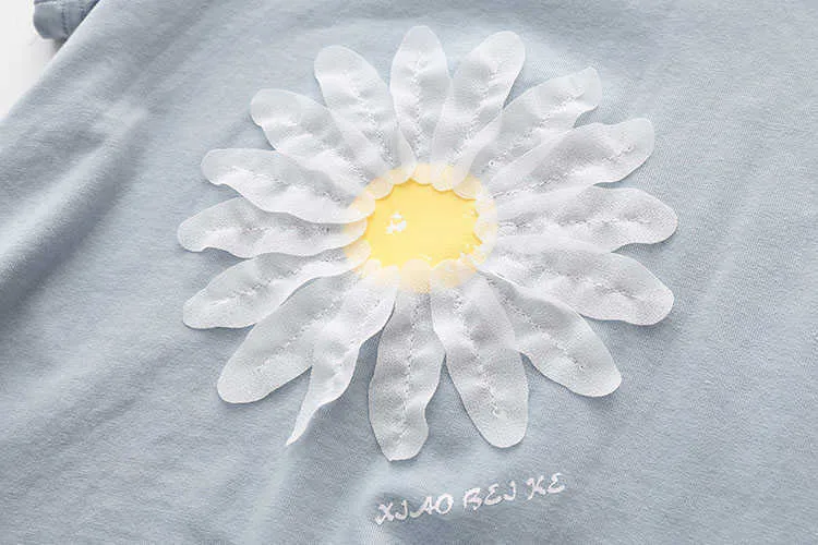  Summer New Design Cotton Princess Short Sleeve O-Neck Strapless Off-Shouler Floral Cute Children Kids Baby Girl T-Shirt (14)